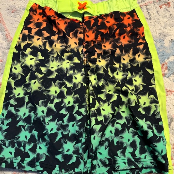 wonder nation Other - Wonder Nation Kids Swim Trunks - Neon Floral